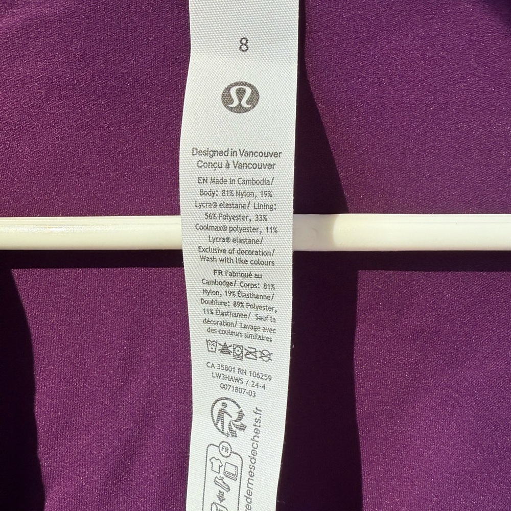 Lululemon Define Hooded Jacket *Nulu size 8 - Picture 5 of 5